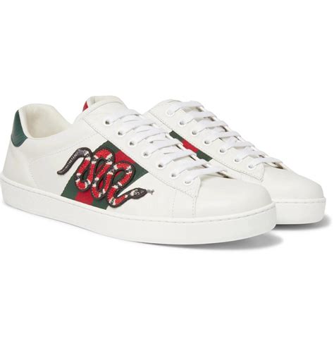 gucci ace snakes|gucci ace embroidered snake.